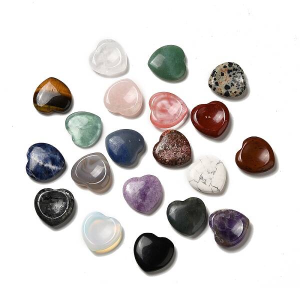 Natural & Synthetic Mixed Gemstone Worry Stones