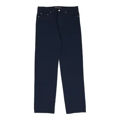 Vintage Versace Trousers - 32W UK 12 Blue Nylon