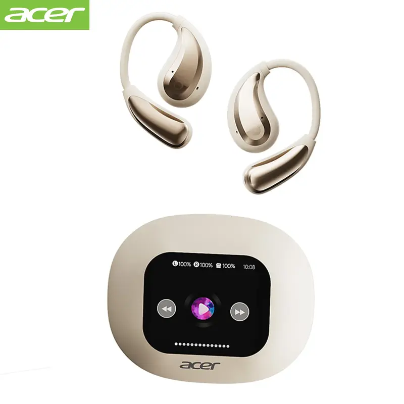 Acer OHR549 Wireless Earbuds 2025 New Clip On Ear Minimalist Design Noise Reduction All Day Standby