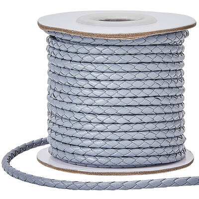 1 Roll 10M Round Braided Cowhide Cords