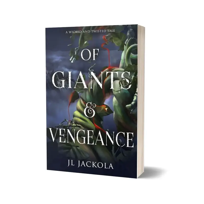 Signed paperback copy of Of Giants and Vengeance, a Jack & the Beanstalk retelling