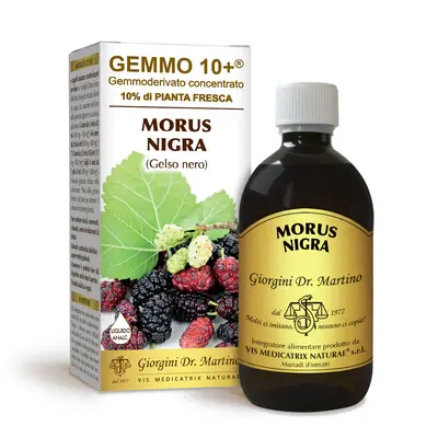 Dr Giorgini gemmo 10+ black mulberry 500 ml non-alcoholic liquid