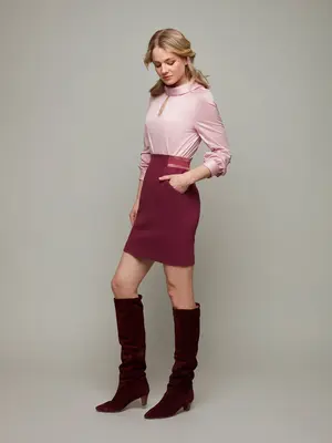 HOSTA | Easy Key-hole Blouse | Color: Lotus | Size: M