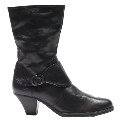 BORN High Boots Black Leather Womens UK 8