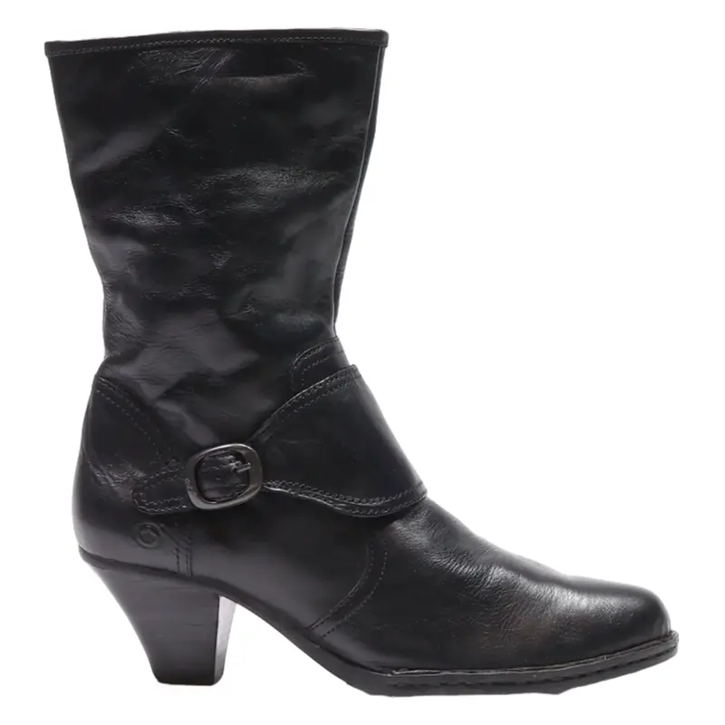BORN High Boots Black Leather Womens UK 8