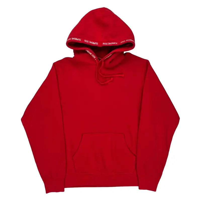 Supreme 2018 Supreme Hoodie - Medium Red Cotton