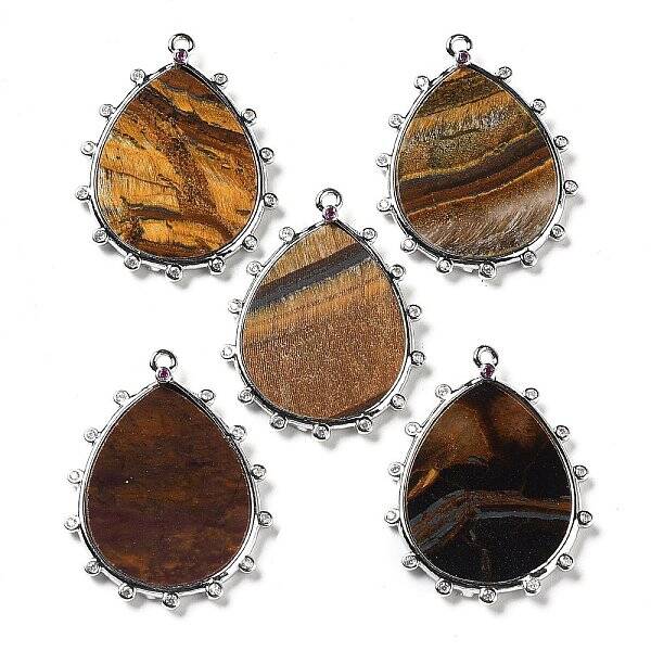 Natural Tiger Eye Pendants