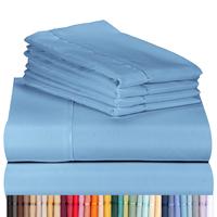LuxClub 4PC Sheet Set Sheets Deep Pockets 18' Eco Friendly Wrinkle Free Sheets Machine Washable Hotel Bedding Silky Soft - Al...