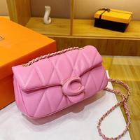 2025 New Diamond-shaped Small FragranceChain Bag High-end Touch Koujia Singleshoulder Crossbody Small Square Bag