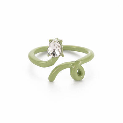 Spray Painted Alloy Cuff Rings