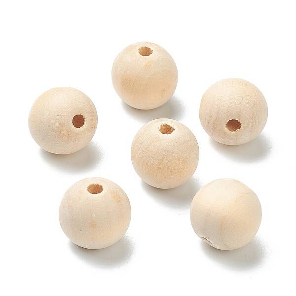 Natural Unfinished Wood Beads