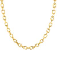 Tewiky Gold/Silver Paperclip Dainty Necklace for Women Statement Trendy Thick 14K Golden Chain Link Necklace Waterproof Simpl...