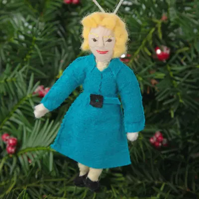 Handmade Figure Ornament - Queen Elizabeth