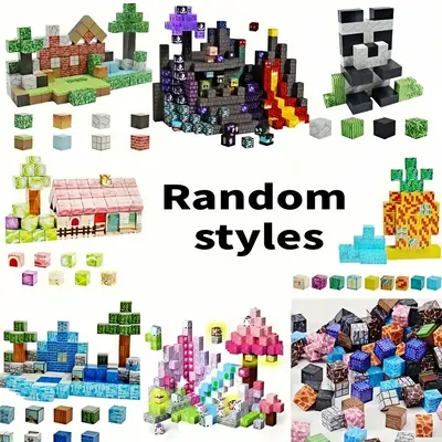 Random Color Magnetic Building Blocks Toy Set, Magnetic Blocks Kids Building Toy Set, Stem Sensory Toys, Perfect Sensory DIY ...