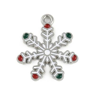 Christmas Theme Alloy Enamel Pendants