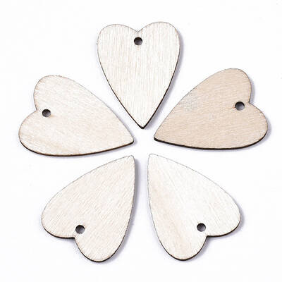 Unfinished Natural Poplar Wood Pendants