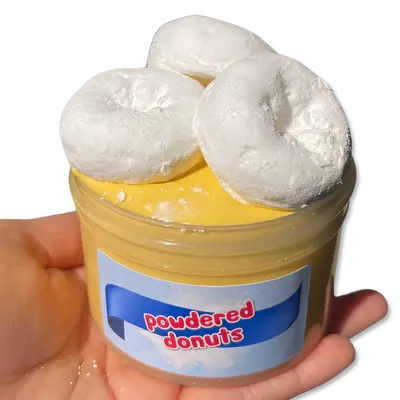 Slime Powdered Donuts! DIY Slay Slime! Powdered Donuts Clay Kit!