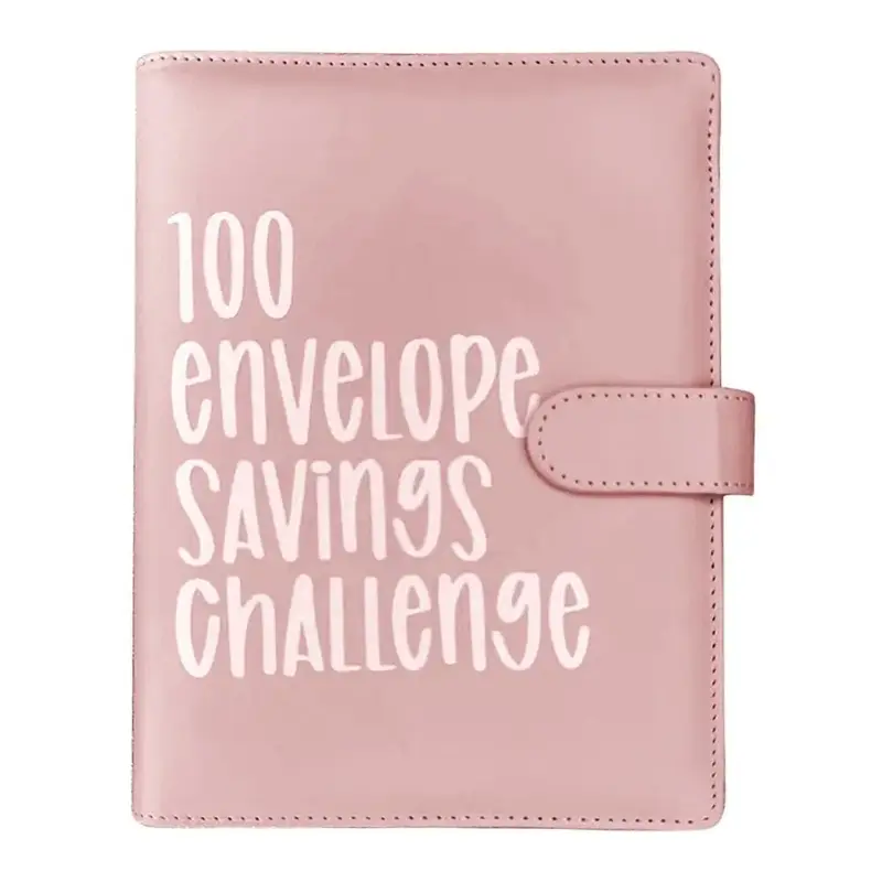 100 Envelope Saving Challenge Binder, 1 Count Budget Binder, Money Saving Challenge Book, Saving Challenge Notebook, Money Or...