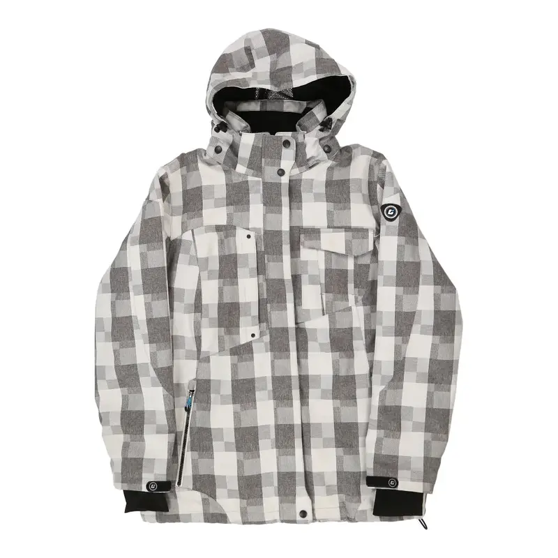 Killtec Checked Jacket - Large Grey Nylon Blend