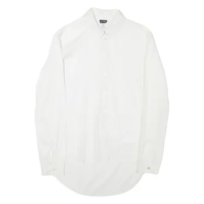 ARMANI JEANS Womens Shirt White Collared Long Sleeve UK 8