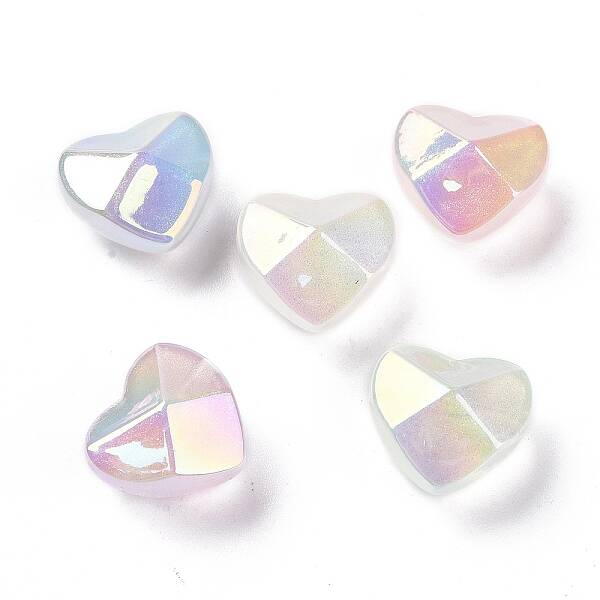 UV Plating Luminous Transparent Acrylic Beads