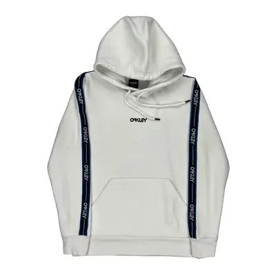 Oakley Spellout Hoodie - Large White Cotton Blend