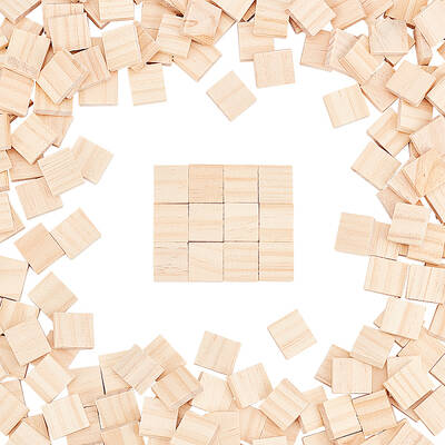 300Pcs Wood Cabochons