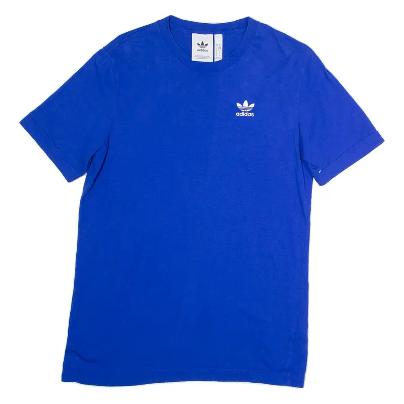 ADIDAS ORIGINALS Mens T-Shirt Blue Crew Neck XS
