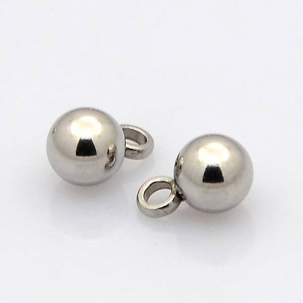 Tarnish Resistant Round 304 Stainless Steel Charms