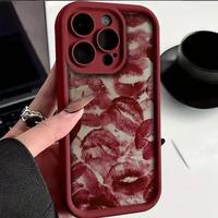 Lip Pattern Phone Case, Anti-drop Cellphone Protective Case, Total Protective Shockproof Mobile Phone Cover for iPhone 11 12 ...