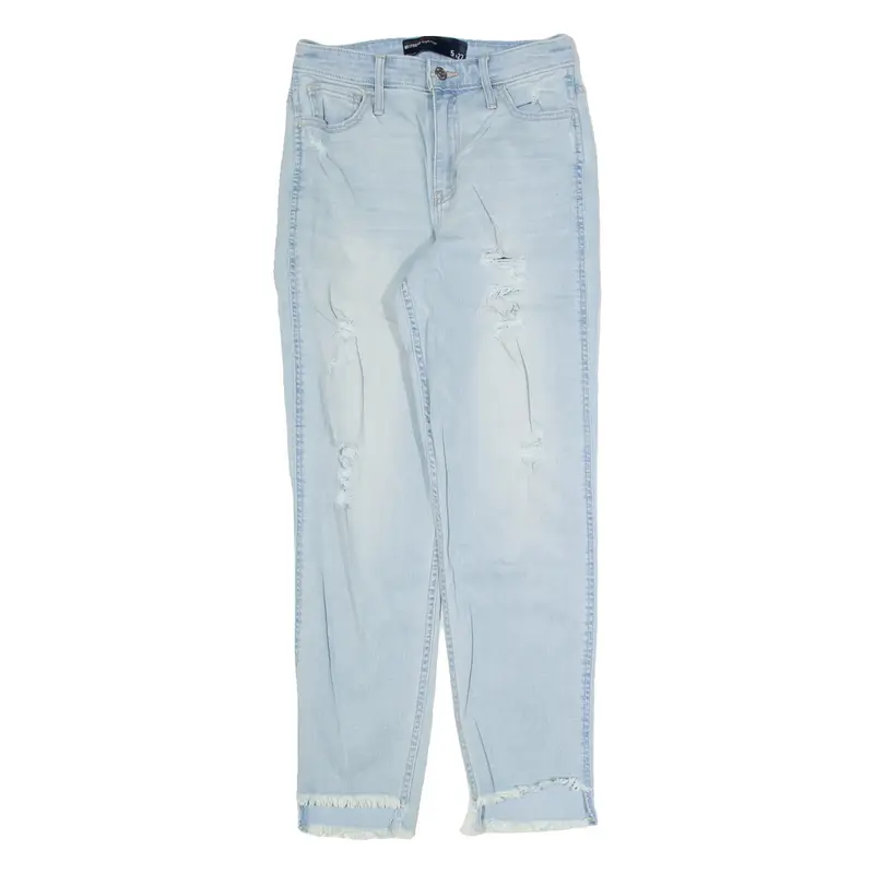 HOLLISTER Womens Jeans Blue Regular Boyfriend Stone Wash W27 L27