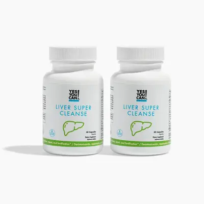 Yes You Can! Liver Super Cleanse 2 Pack - Repair and Detoxify Your Liver with Essential Vitamins and Milk Thistle