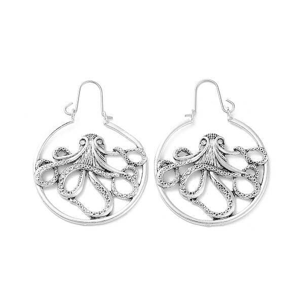 Alloy Hoop Earrings