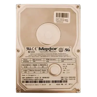 12J3143 IBM 4.2GB 5400RPM IDE Ultra ATA/33 (ATA-4) 256KB Cache 3.5-Inch Hard Drive