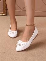 Women's Minimalist Temperament Butterfly Knot Design Mary Janes Pumps, Lightweight Comfortable Shoes for Daily Wear, Perfect ...