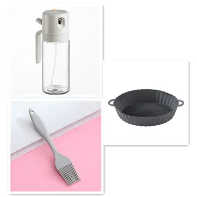 2 In 1 Oil Sprayer Bottle BBQ Cooking Oil Dispenser Olive Oil Pourers Sprayer Kitchen Baking Oil Mister Vinegar Bottle | capa...