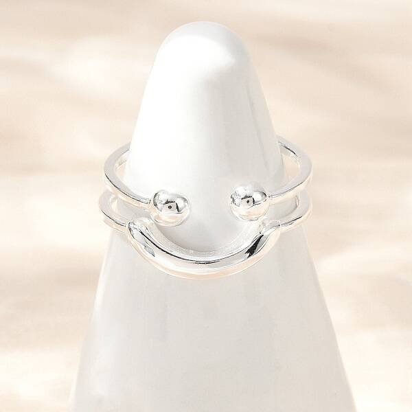 925 Sterling Silver Adjustable Cuff Rings for Women