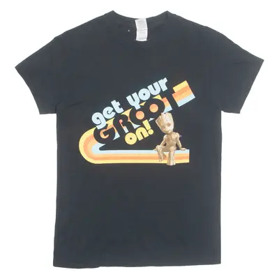 GILDAN Guardians Of The Galaxy Groot Mens T-Shirt Black S