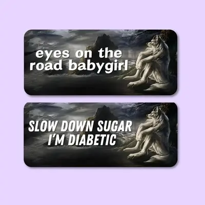 Creative Design Car Sticker, 1 Count Waterproof Vinyl Bumper Sticker, Funny Decorative Decals for Car, Motorcycle & Trucks,...