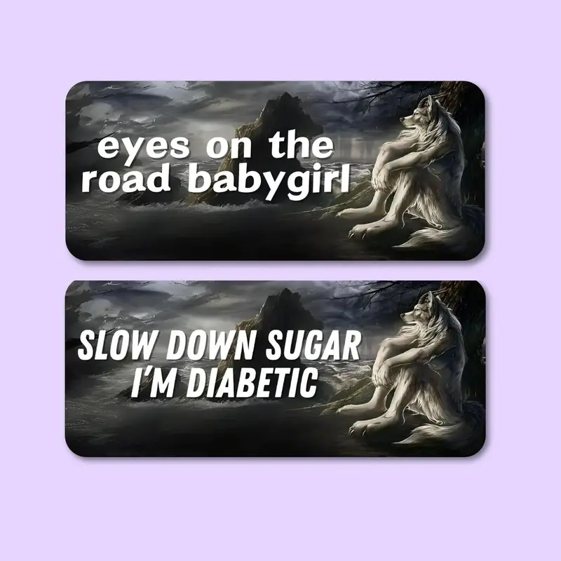 Creative Design Car Sticker, 1 Count Waterproof Vinyl Bumper Sticker, Funny Decorative Decals for Car, Motorcycle & Trucks,...