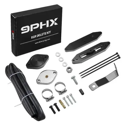 2011-2023 Powerstroke 6.7L EGR Delete Kit w/Coolant Bypass Black for Ford F250 F350 F450 F550