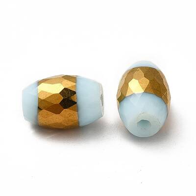 Opaque Electroplate Glass Beads