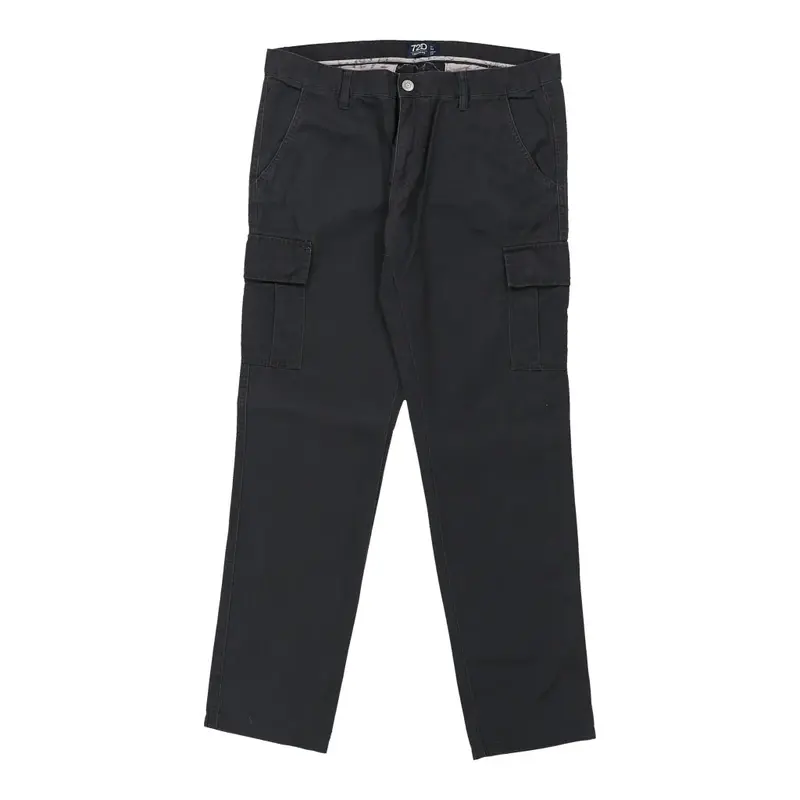 72D Ovs Cargo Trousers - 36W 31L Grey Cotton