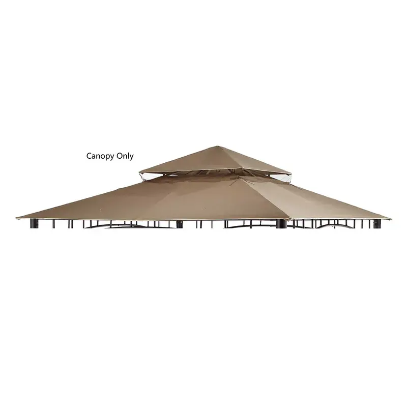 SUNJOY Khaki Replacement Canopy For Madaga Gazebo/Havana Gazebo (10X10 Ft) L-GZ136PST-2/7/9 Sold At Target/CTC