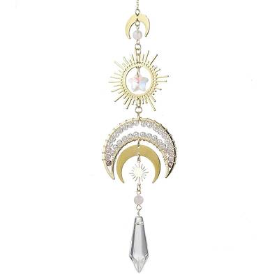 Moon Brass & 304 Stainless Steel Hanging Suncatchers