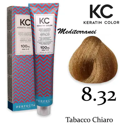 Kc keratin cream color 100ml 8.32