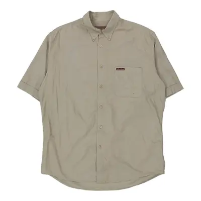 Marlboro Classics Short Sleeve Shirt - XL Beige Cotton