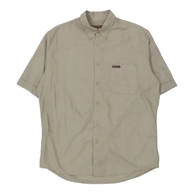 Marlboro Classics Short Sleeve Shirt - XL Beige Cotton