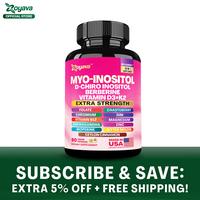 Zoyava Hormones & Cycle Support - Women's All-in-One Supplement - with Myo-Inositol, D-Chiro Inositol & 13+ Extra Strength In...