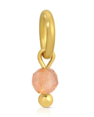 One Love Birthstone Charms | Metal Color: Gold | Month/Gemstone: November - Topaz